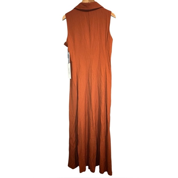 NWT Calvin Klein Textured Drawstring-Waist Dress - Picture 7 of 10